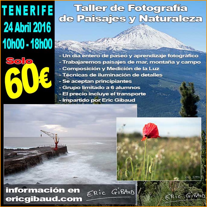 Taller de fotografía de Paisajes y Naturaleza 24 de Abril 2016